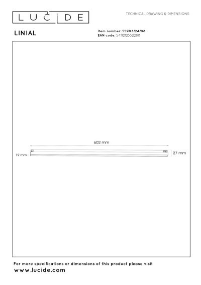 Lucide Premium LINIAL GLYXX - 1-Circuit lighting system/ Smart Rail Lighting - Smart - 48V Track - 1xLED - Satin Gun Metal